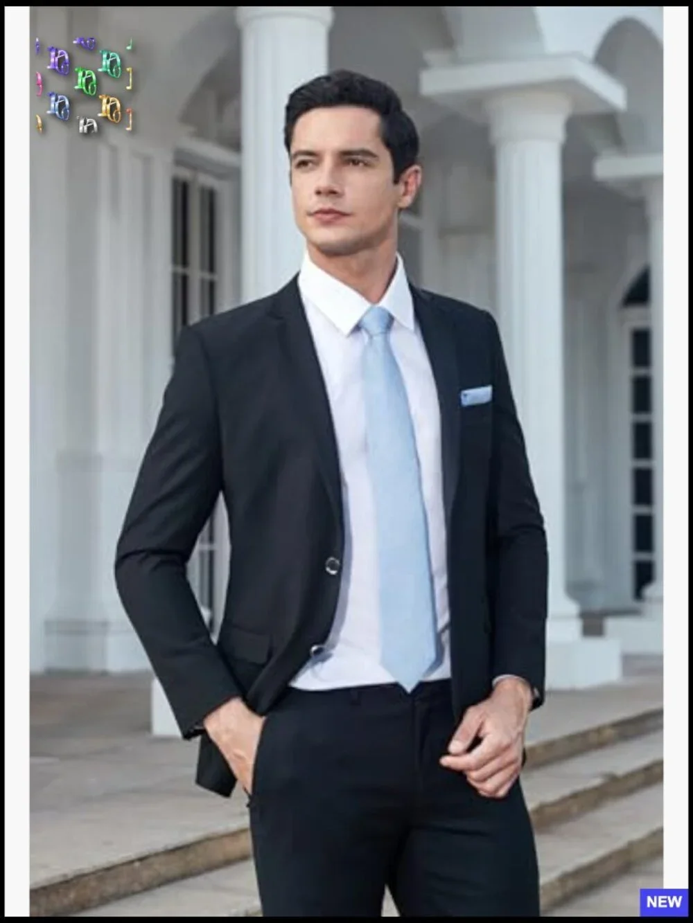 Classic Woven Formal Necktie Pocket Square Set Elegant Wedding Party